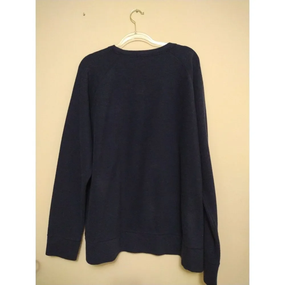 Banana Republic Sweater Men XXL Blue Crew Neck Pullover Long‎ Sleeves Casual